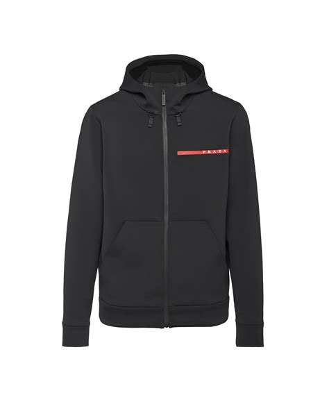 prada technical hoodie|Prada tracksuit men's uk.